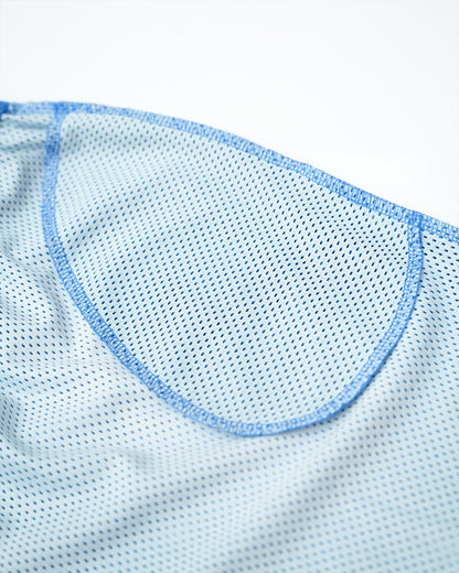 Sun Faded Mesh Shorts - Process Blue