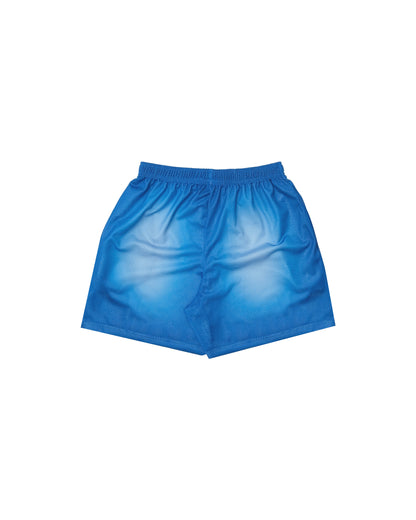 Sun Faded Mesh Shorts - Process Blue