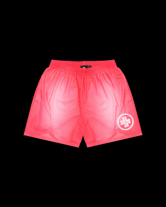 Sun Faded Mesh Shorts - Raspberry Pink