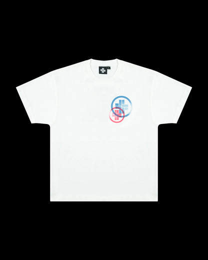 DOUBLE LOGO T-SHIRT - PURE WHITE