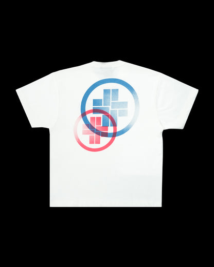 DOUBLE LOGO T-SHIRT - PURE WHITE